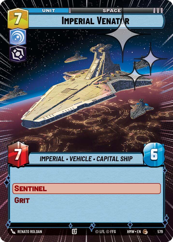Imperial Venator (Hyperspace Foil) – Homeworlds #579 Star Wars: Unlimited card