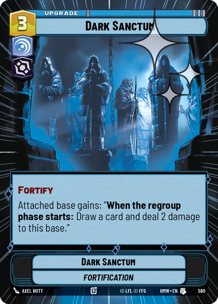 Dark Sanctum (Hyperspace Foil) – Homeworlds #580 Star Wars: Unlimited card