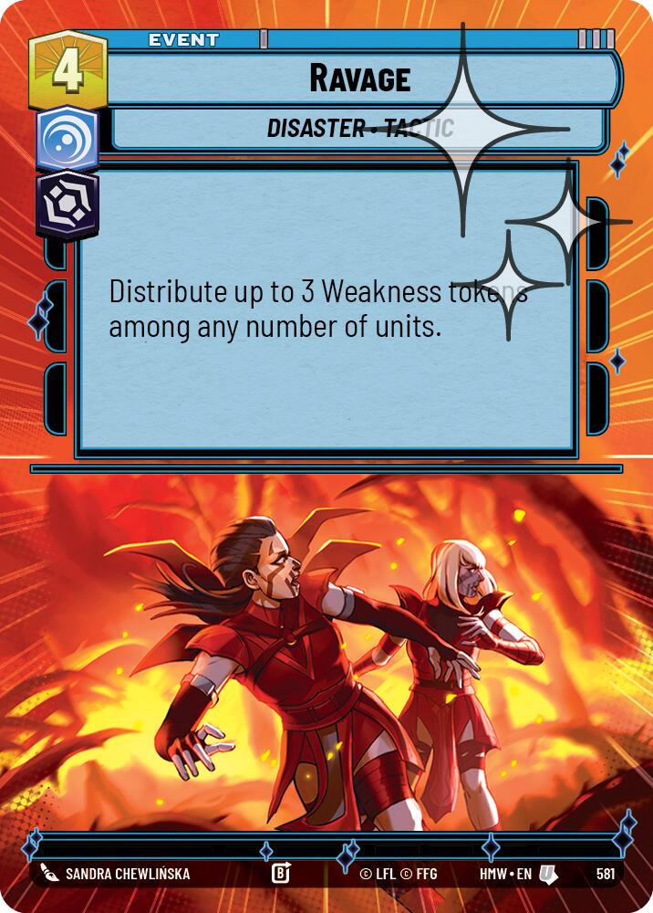 Ravage (Hyperspace Foil) – Homeworlds #581 Star Wars: Unlimited card