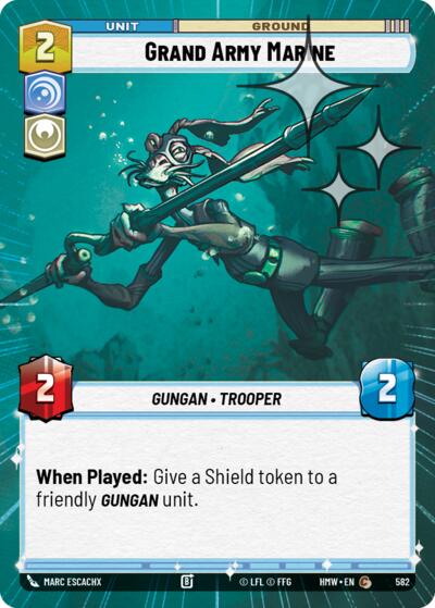 Grand Army Marine (Hyperspace Foil) – Homeworlds #582 Star Wars: Unlimited card