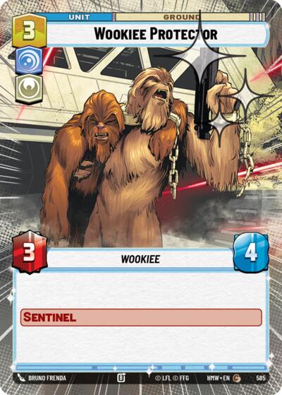 Wookiee Protector (Hyperspace Foil) – Homeworlds #585 Star Wars: Unlimited card
