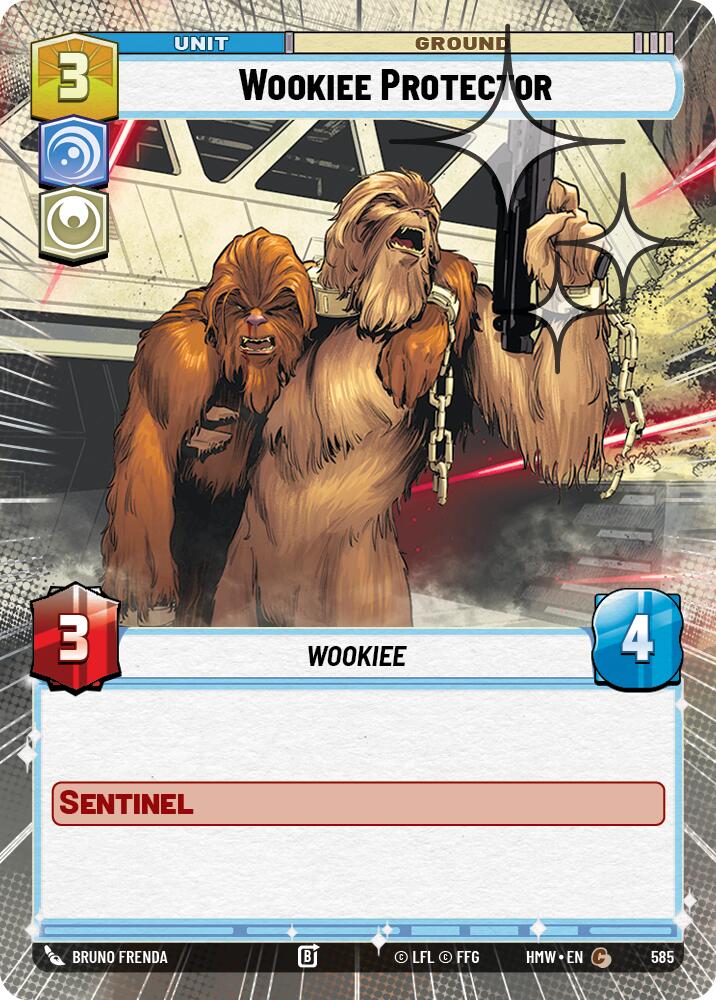 Wookiee Protector (Hyperspace Foil) – Homeworlds #585 Star Wars: Unlimited card