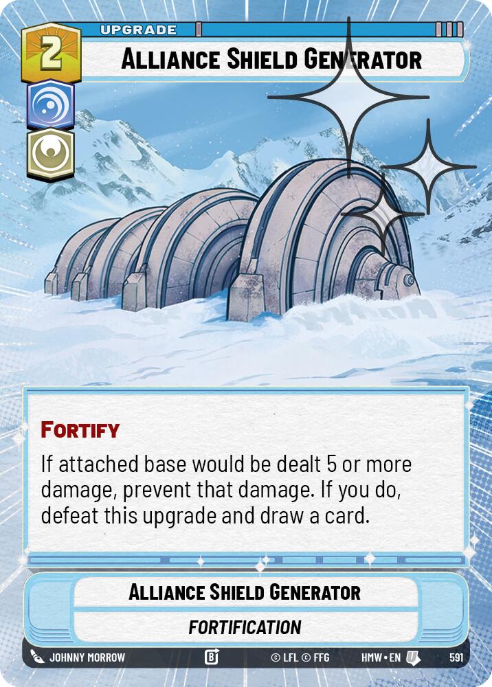 Alliance Shield Generator (Hyperspace Foil) – Homeworlds #591 Star Wars: Unlimited card