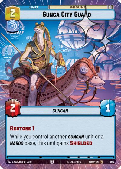 Gunga City Guard (Hyperspace Foil) – Homeworlds #594 Star Wars: Unlimited card