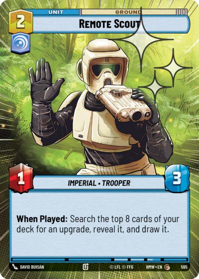 Remote Scout (Hyperspace Foil) – Homeworlds #595 Star Wars: Unlimited card