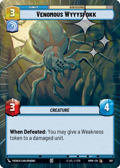 Venomous Wyyyshokk (Hyperspace Foil) – Homeworlds #597 Star Wars: Unlimited card