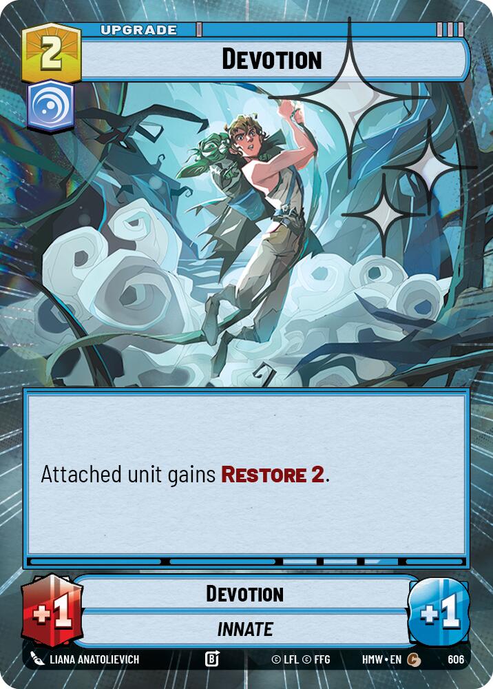 Devotion (Hyperspace Foil) – Homeworlds #606 Star Wars: Unlimited card