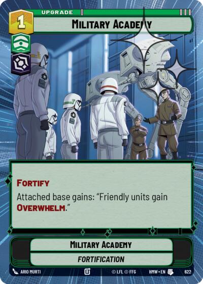 Military Academy (Hyperspace Foil) – Homeworlds #622 Star Wars: Unlimited card