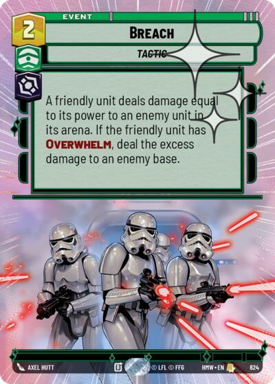Breach (Hyperspace Foil) – Homeworlds #624 Star Wars: Unlimited card