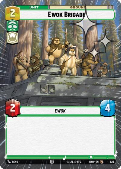 Ewok Brigade (Hyperspace Foil) – Homeworlds #626 Star Wars: Unlimited card
