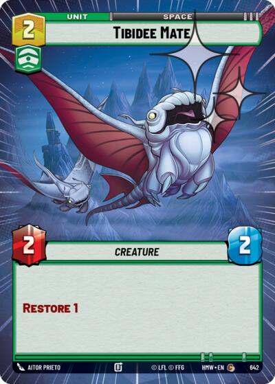 Tibidee Mate (Hyperspace Foil) – Homeworlds #642 Star Wars: Unlimited card
