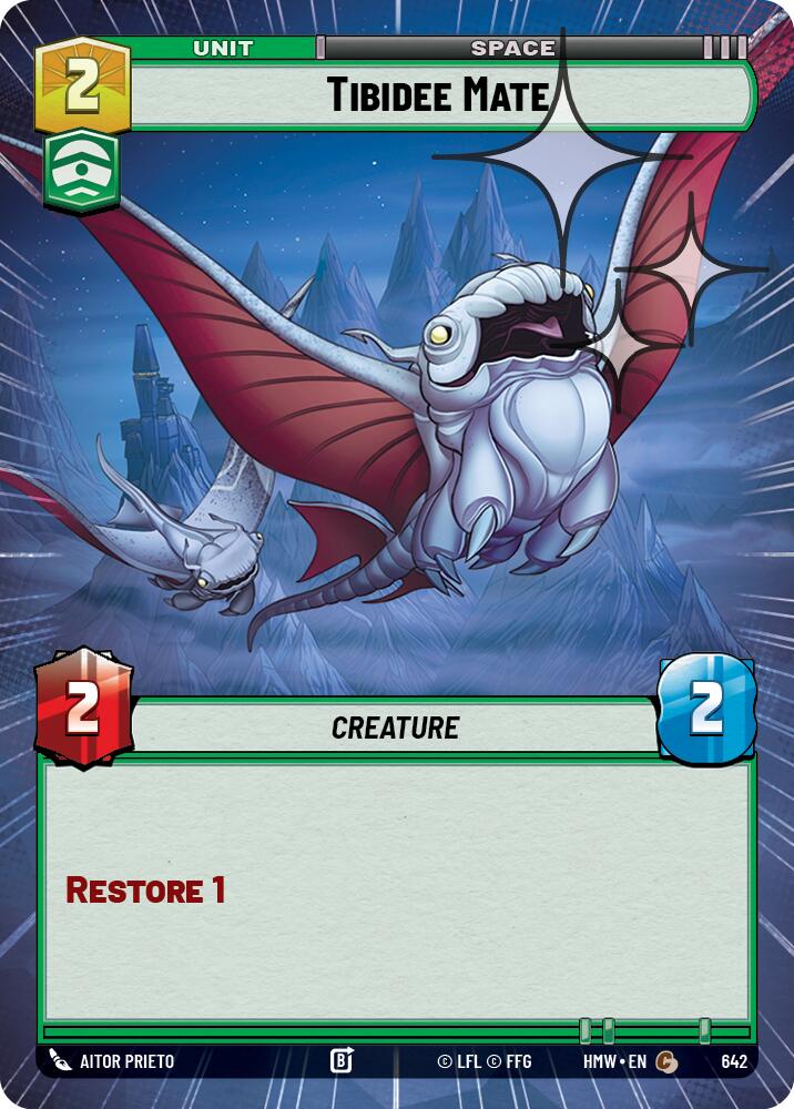 Tibidee Mate (Hyperspace Foil) – Homeworlds #642 Star Wars: Unlimited card