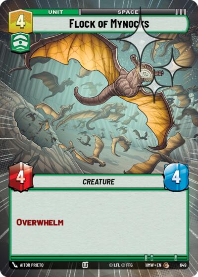 Flock of Mynocks (Hyperspace Foil) – Homeworlds #649 Star Wars: Unlimited card