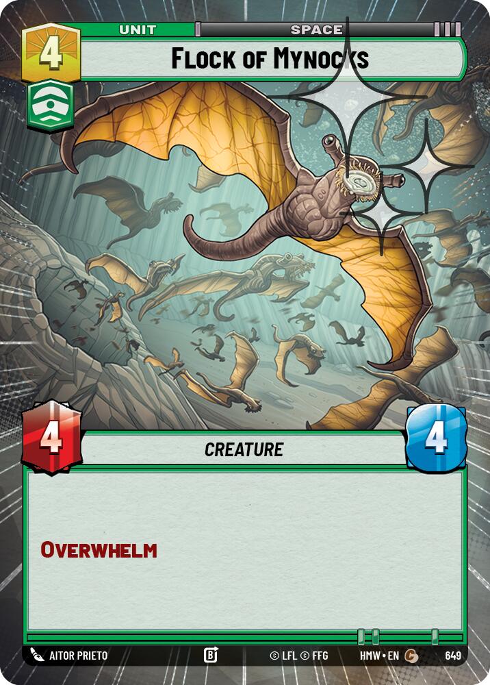 Flock of Mynocks (Hyperspace Foil) – Homeworlds #649 Star Wars: Unlimited card