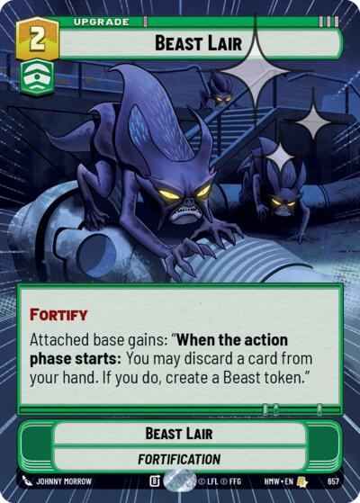 Beast Lair (Hyperspace Foil) – Homeworlds #657 Star Wars: Unlimited card