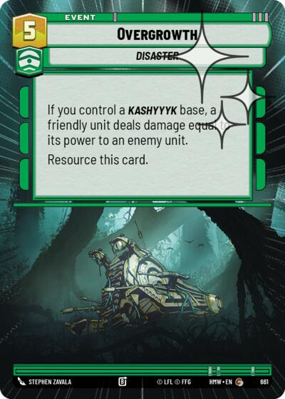 Overgrowth (Hyperspace Foil) – Homeworlds #661 Star Wars: Unlimited card