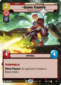 Babwa Venomor - Burning Kashyyyk (Hyperspace Foil)