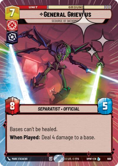 General Grievous - Scourge of Dathomir (Hyperspace Foil) – Homeworlds #669 Star Wars: Unlimited card
