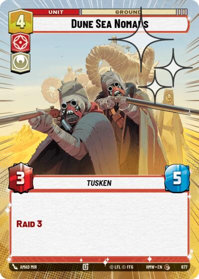 Dune Sea Nomads (Hyperspace Foil) – Homeworlds #677 Star Wars: Unlimited card