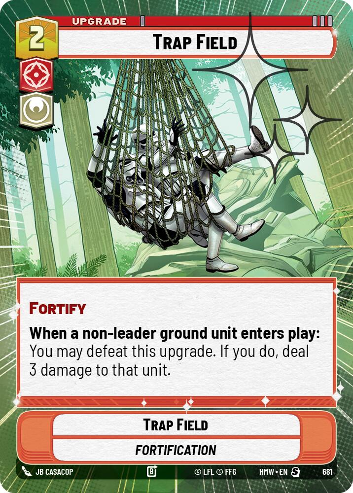 Trap Field (Hyperspace Foil) – Homeworlds #681 Star Wars: Unlimited card