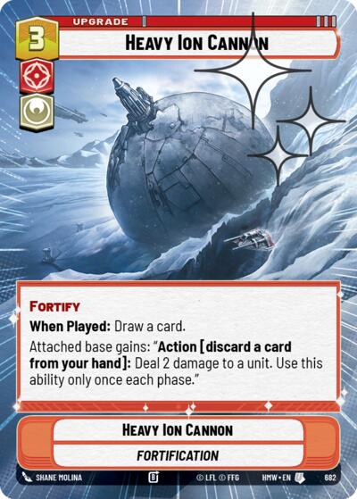 Heavy Ion Cannon (Hyperspace Foil) – Homeworlds #682 Star Wars: Unlimited card