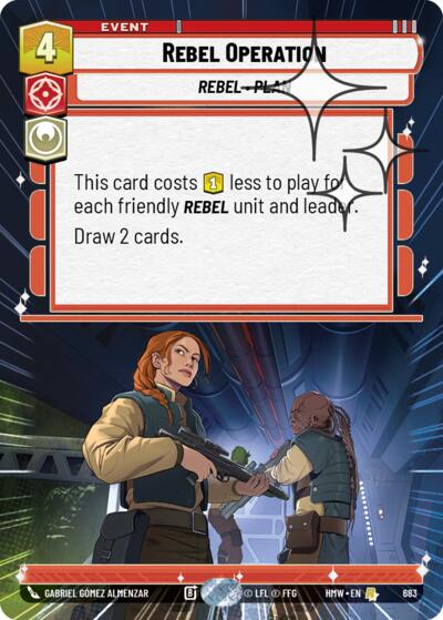 Rebel Operation (Hyperspace Foil) – Homeworlds #683 Star Wars: Unlimited card