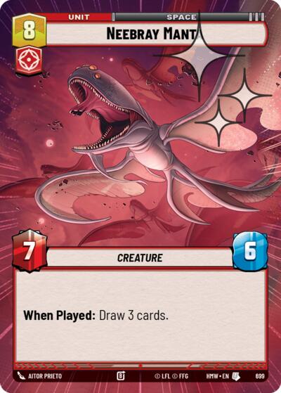Neebray Manta (Hyperspace Foil) – Homeworlds #699 Star Wars: Unlimited card