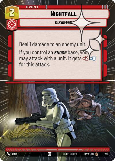 Nightfall (Hyperspace Foil) – Homeworlds #703 Star Wars: Unlimited card