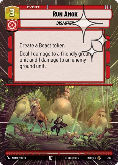 Run Amok (Hyperspace Foil) – Homeworlds #704 Star Wars: Unlimited card