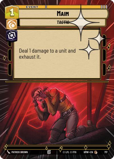 Maim (Hyperspace Foil) – Homeworlds #717 Star Wars: Unlimited card