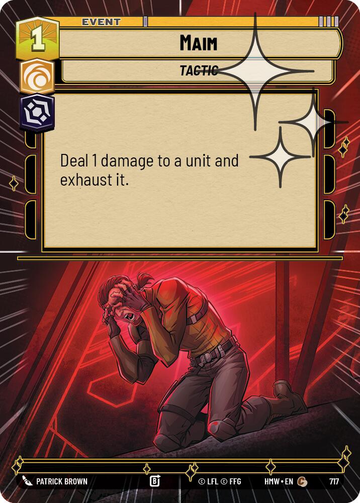 Maim (Hyperspace Foil) – Homeworlds #717 Star Wars: Unlimited card