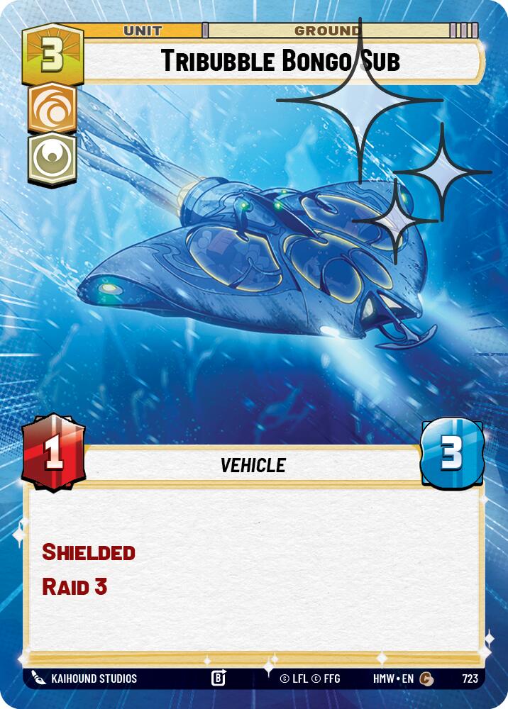 Tribubble Bongo Sub (Hyperspace Foil) – Homeworlds #723 Star Wars: Unlimited card