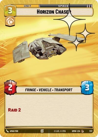Horizon Chaser (Hyperspace Foil) – Homeworlds #737 Star Wars: Unlimited card