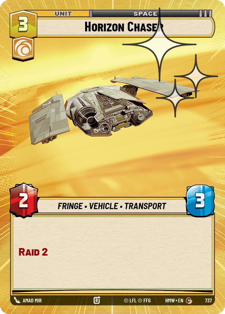 Horizon Chaser (Hyperspace Foil) – Homeworlds #737 Star Wars: Unlimited card