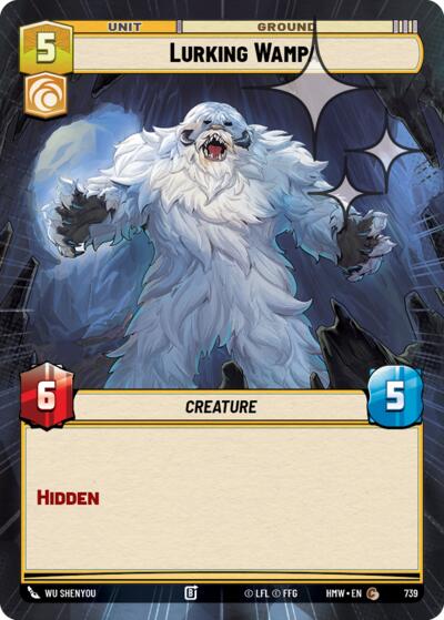 Lurking Wampa (Hyperspace Foil) – Homeworlds #739 Star Wars: Unlimited card