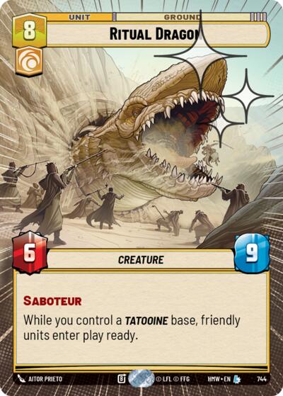 Ritual Dragon (Hyperspace Foil) – Homeworlds #744 Star Wars: Unlimited card
