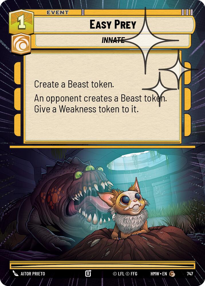 Easy Prey (Hyperspace Foil) – Homeworlds #747 Star Wars: Unlimited card