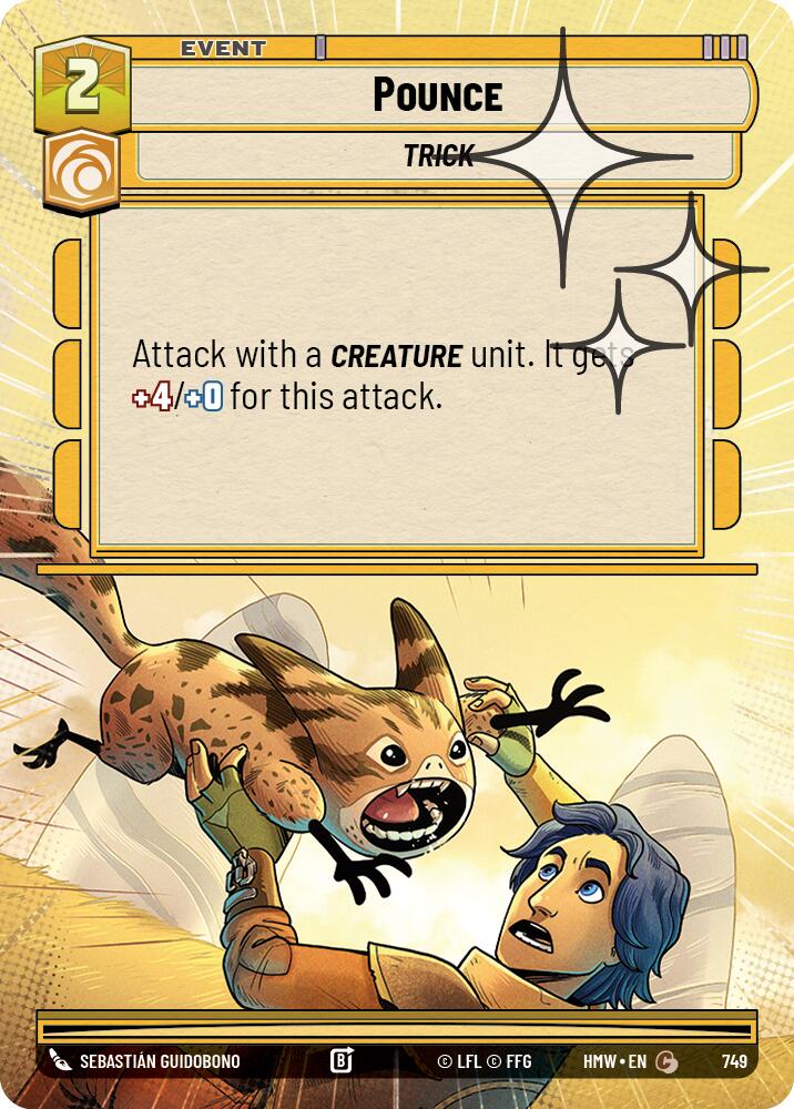 Pounce (Hyperspace Foil) – Homeworlds #749 Star Wars: Unlimited card