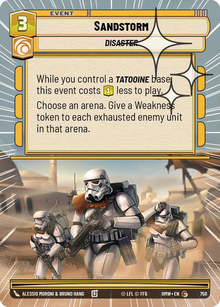 Sandstorm (Hyperspace Foil) – Homeworlds #750 Star Wars: Unlimited card