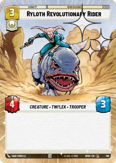 Ryloth Revolutionary Rider (Hyperspace Foil) – Homeworlds #768 Star Wars: Unlimited card