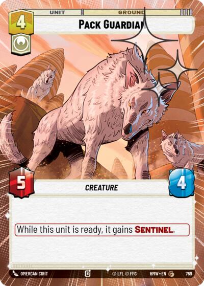 Pack Guardian (Hyperspace Foil) – Homeworlds #769 Star Wars: Unlimited card