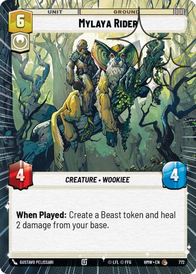 Mylaya Rider (Hyperspace Foil) – Homeworlds #772 Star Wars: Unlimited card