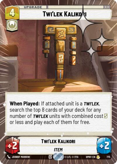 Twi'lek Kalikori (Hyperspace Foil) – Homeworlds #775 Star Wars: Unlimited card