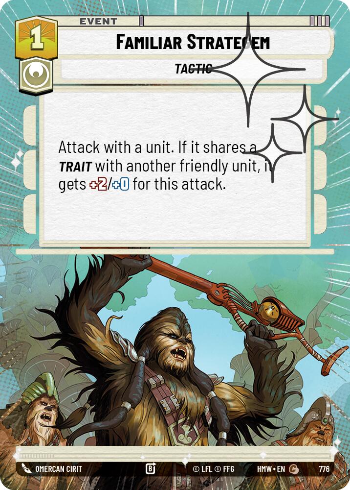 Familiar Strategem (Hyperspace Foil) – Homeworlds #776 Star Wars: Unlimited card