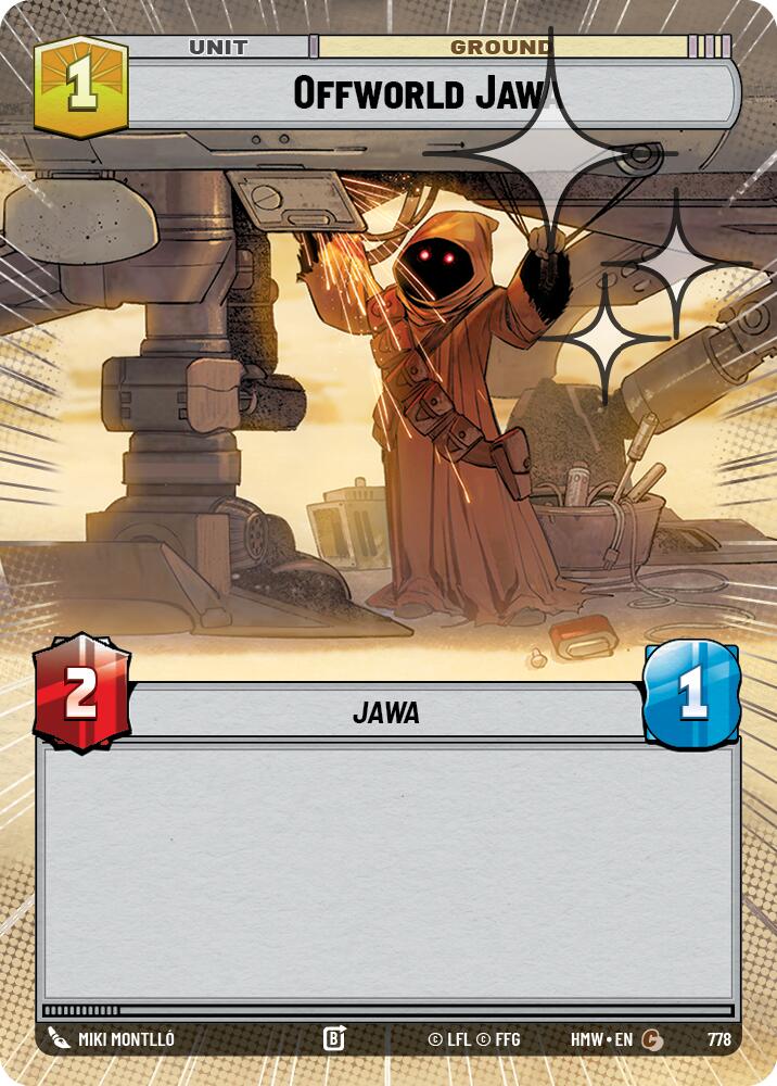 Offworld Jawa (Hyperspace Foil) – Homeworlds #778 Star Wars: Unlimited card