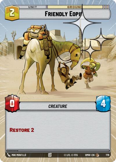 Friendly Eopie (Hyperspace Foil) – Homeworlds #779 Star Wars: Unlimited card