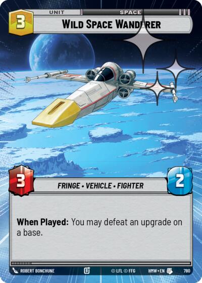 Wild Space Wanderer (Hyperspace Foil) – Homeworlds #780 Star Wars: Unlimited card