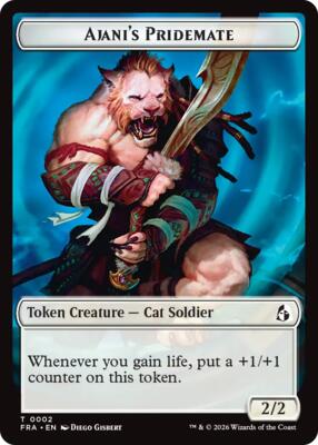 Ajani's Pridemate // Ajani Resolute Double-Sided Token 2 // 16 – Reality Fracture (Token)