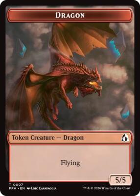 Dragon // Lotus Double-Sided Token 7 // 12 – Reality Fracture (Token)