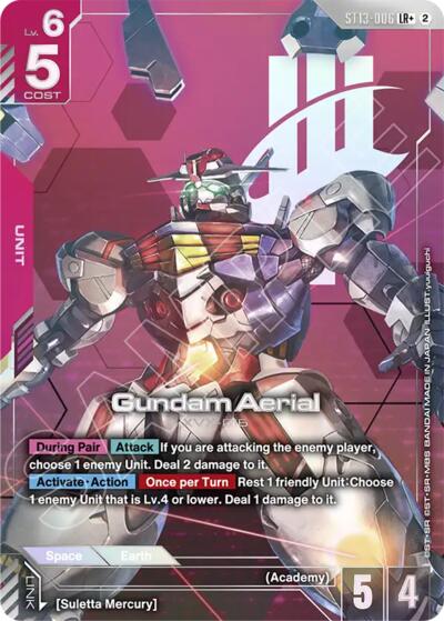 Gundam Aerial (LR+) #ST13-006 (Starter Deck 13: Silent Barrage)